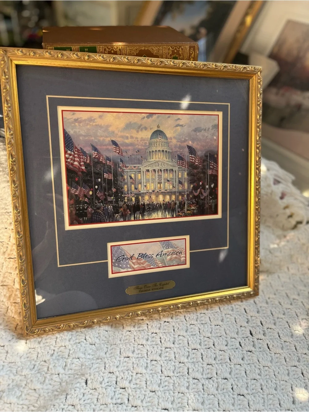Flags Over The Capitol -Thomas Kinkade (1958 - 2012)